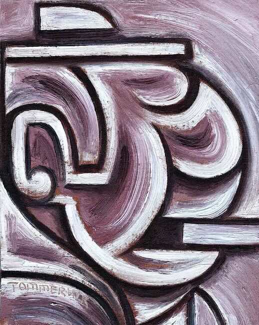 Abstract Al Capone Painting (2013) – Canvas Wall Art, Metal, Framed Prints Available