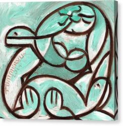 sea turtle canvas wall art