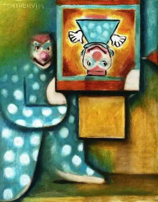 Jack Outside The Box Painting, Oil on Canvas (2015)