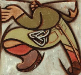 rock climber painting