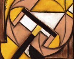 abstract cycling art