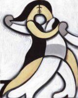 abstract dancing paintings
