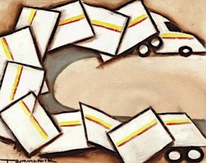 white semi truck