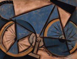 abstract bike painting