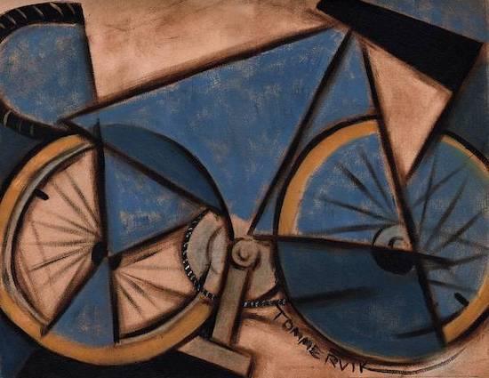 Blue Ten Speed Bike Painting, Oil on Canvas (2012)