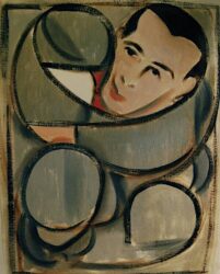 Circular Pee Wee Herman Painting, Oil on Canvas (2008)