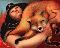 fox painting