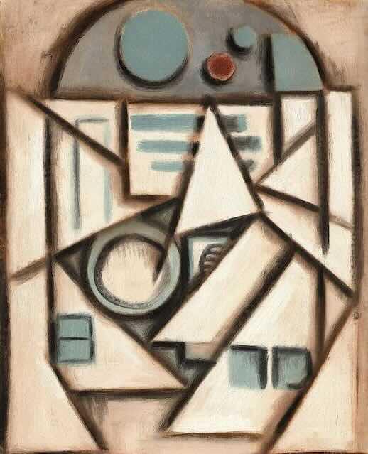 R2 Deco | Modern Geometric Painting, Oil on Canvas (2011)