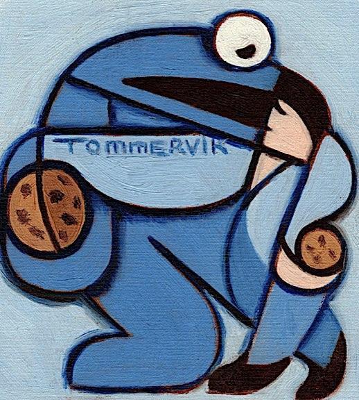 Stealing From The Cookie Monster Painting, Oil on Canvas (2019)