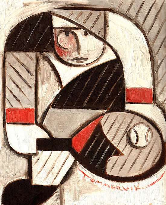 tennis wall art