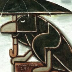 abstract bird painting