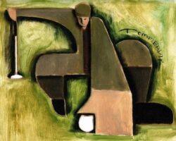 vintage golf art