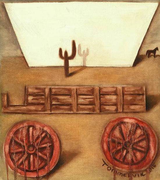 Uncovered Wagon Painting, Oil on Canvas (2015)