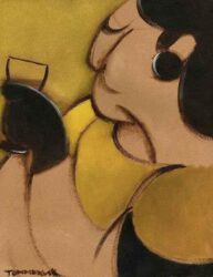 woman-drinking-wine-art-painting